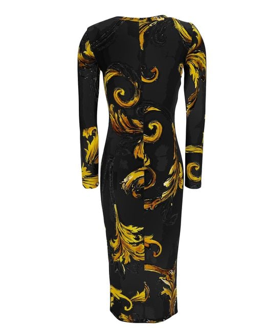 Versace Jeans Couture Black Long Dress