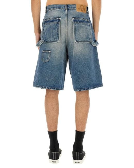 Moschino Blue Shorts Cotton for men