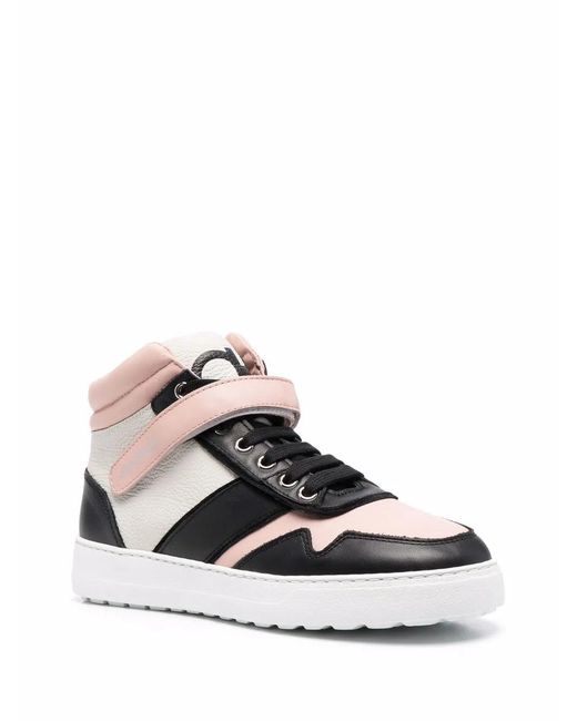 Ferragamo Black Ferragamo Noe High-Top Sneakers