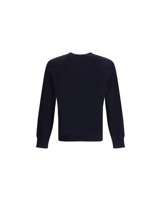 Brunello Cucinelli Blue Cotton Sweatshirt for men