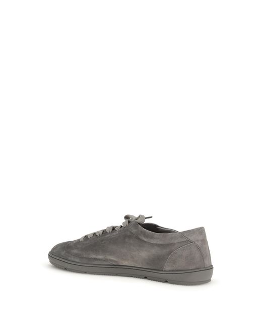 Brunello Cucinelli Gray Suede Sneakers for men