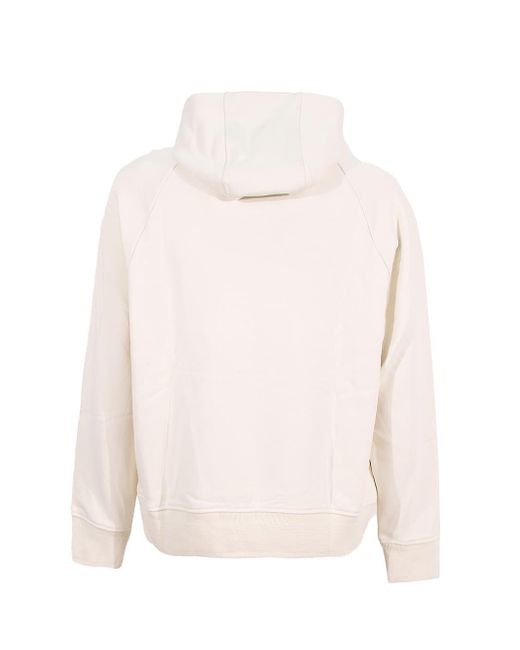 Emporio Armani White Hooded Sweatshirt for men