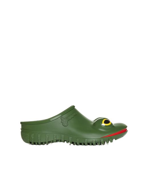 J.W. Anderson Green Frog Wellipets Rubber Clogs for men
