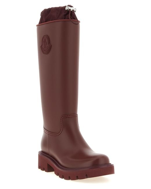 Moncler Red Pvc Over The Knee Shoe