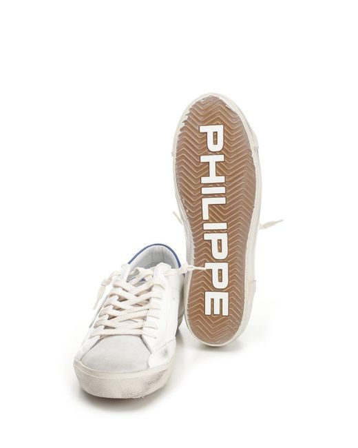 Philippe Model White Low-Top Prsx Sneaker for men