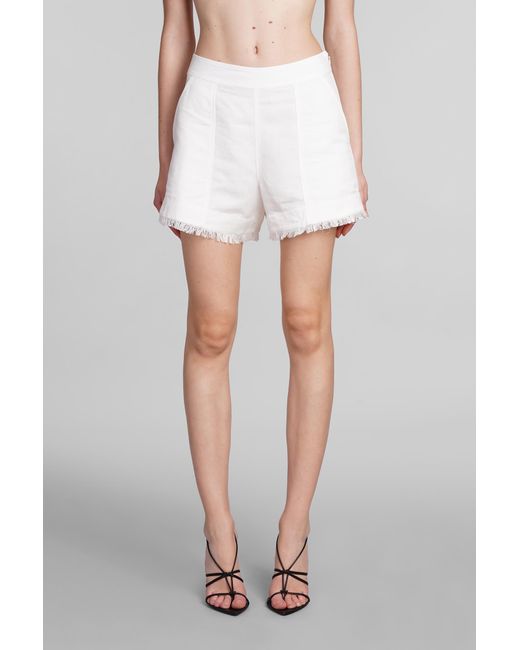 Jonathan Simkhai Dax Shorts In White Linen