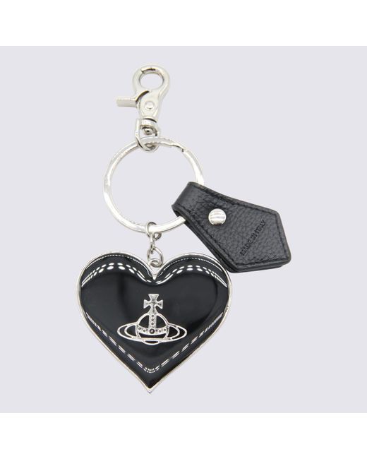 Vivienne Westwood Metallic Veg Rain Orb Heart Key Ring
