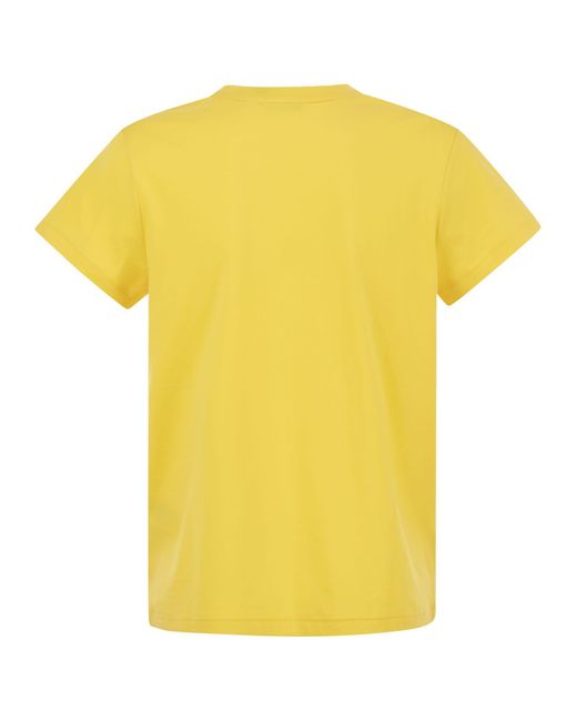 Polo Ralph Lauren Yellow Crewneck Cotton T-Shirt