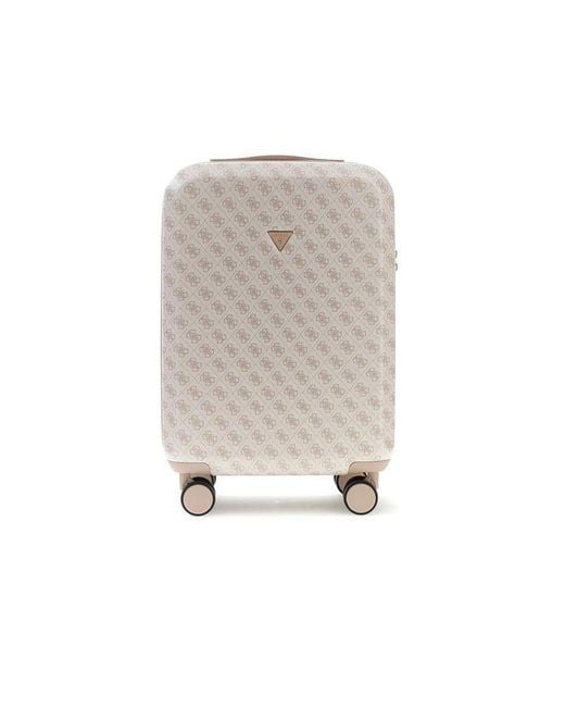 Guess White Suitcase Bamboo Bags Suitcases