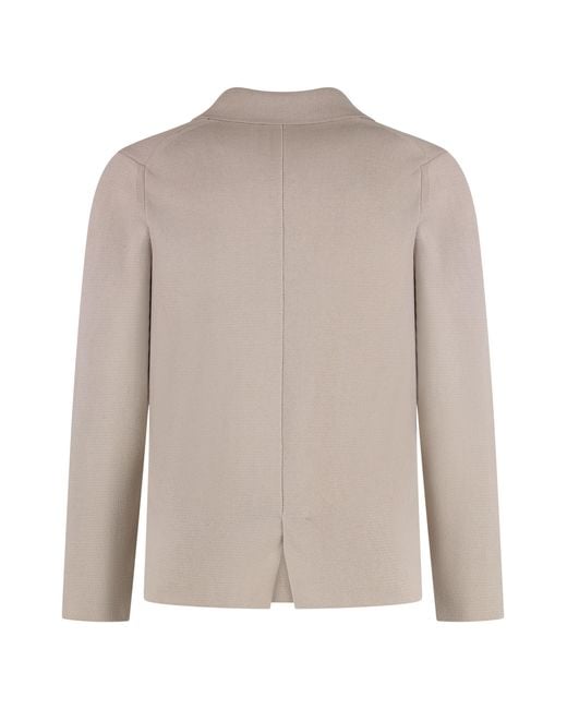 Drumohr Natural Knitted Cotton Blazer Suit & Dinner Jackets for men