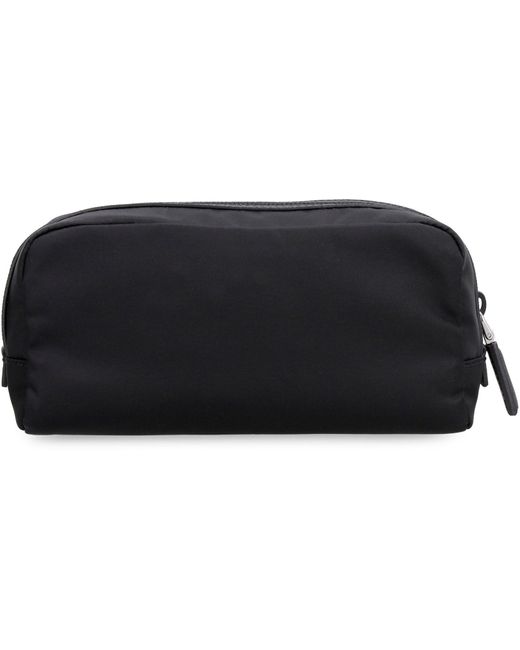 Prada Black Re-nylon Wash Bag for men