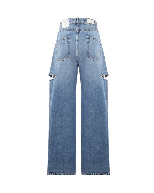 ICON DENIM Blue Poppy Cotton Jeans