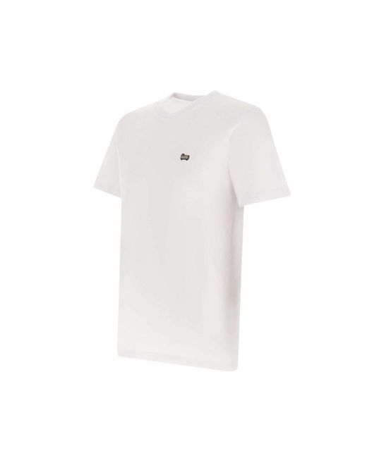 Woolrich White Sheep Tee Organic Cotton T-shirt for men