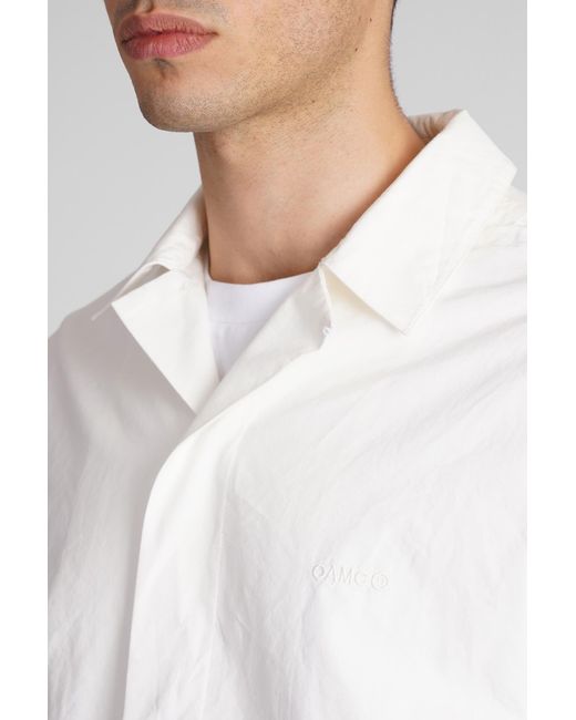 OAMC White System Shirt Casual Jacket for men