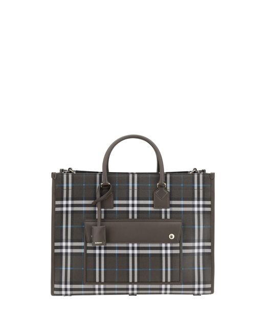 Burberry Black Freya Medium Tote Bag