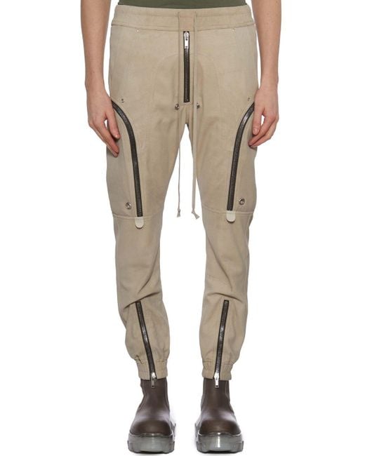 Rick Owens Natural Bauhaus Cargo Pants for men