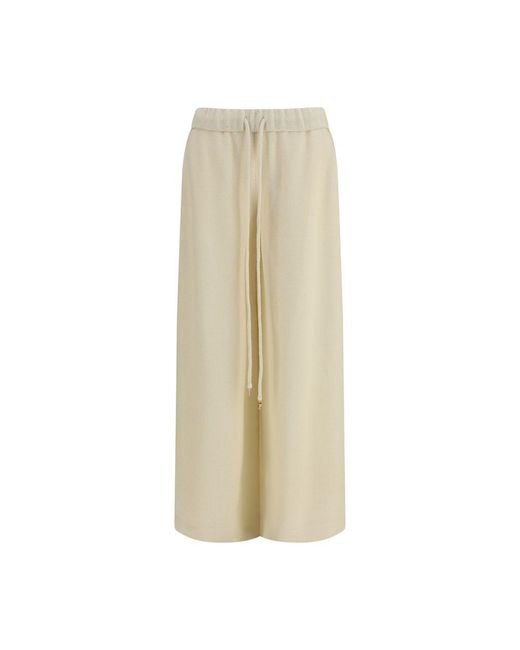 Gabriela Hearst Natural Beige Alpaca Vicugna Pacos Casual Pants