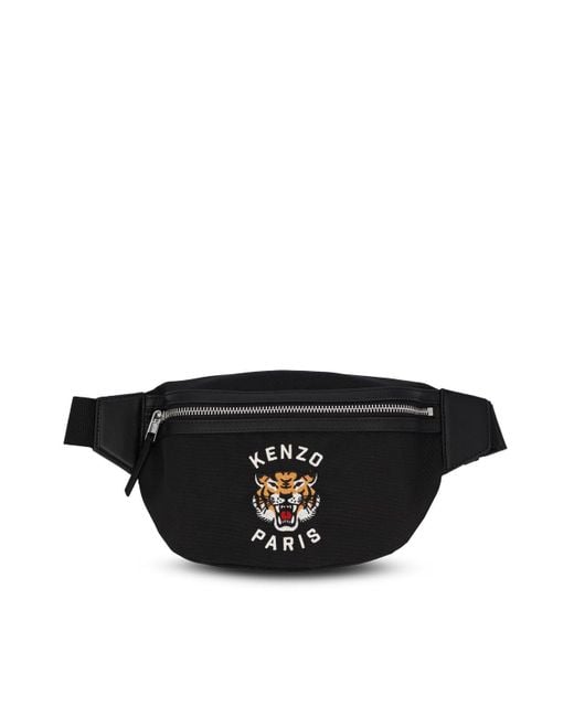KENZO★Varsity Belt Bag ベルトバッグ KENZO Varsity Tiger Embroidered Belt Bag in Black for Men | Lyst
