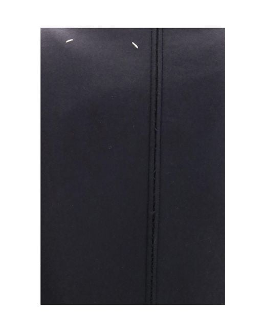 Maison Margiela Blue Sleeveless Virgin Wool Midi Dress Fleece Ovis Aries