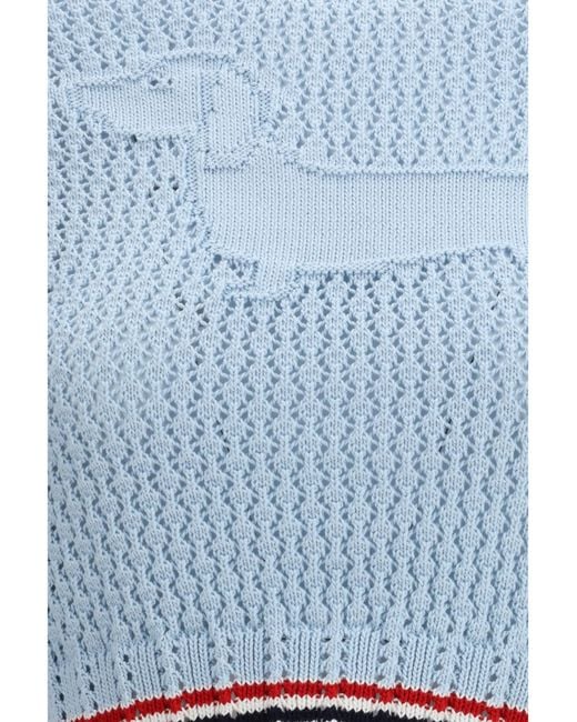 Thom Browne Blue Hector T-Shirt Cotton T-Shirts