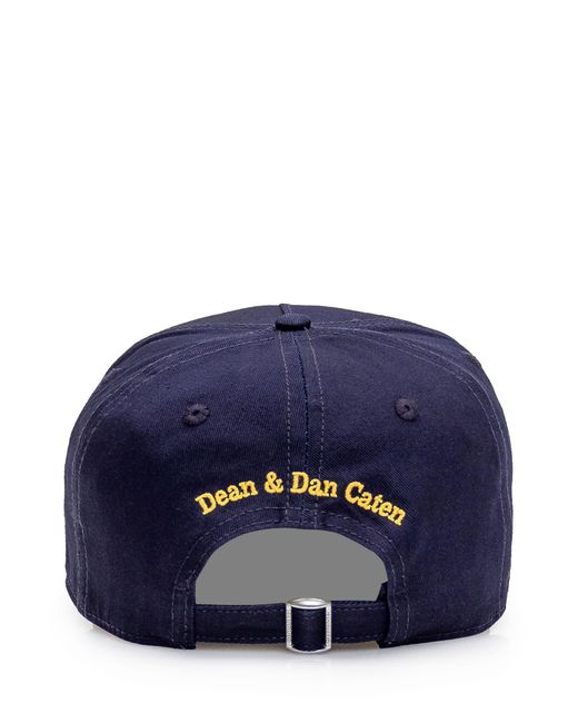 DSquared² Blue Baseball Cap With Logo for men