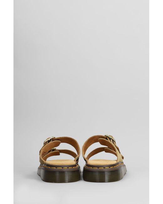 Dr. Martens Natural Josef Slipper-mule In Beige Suede for men