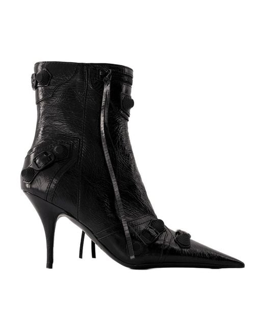 Balenciaga Black Cagole Bootie H90 Ankle Boots