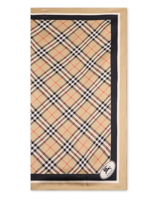 Burberry Brown Silk Scarf