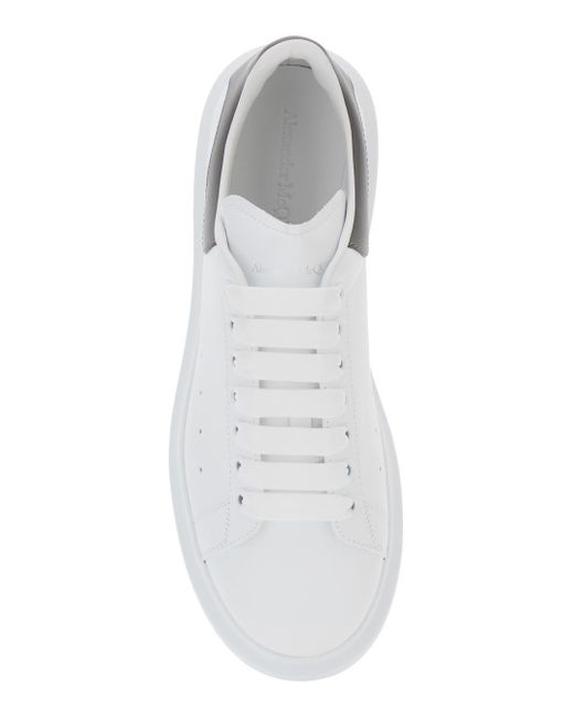 Alexander McQueen White Oversize Sneakers With Flat Laces And Contrast for men