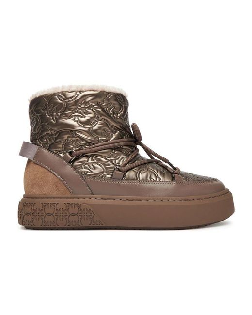 Pinko Brown Boots Footwear