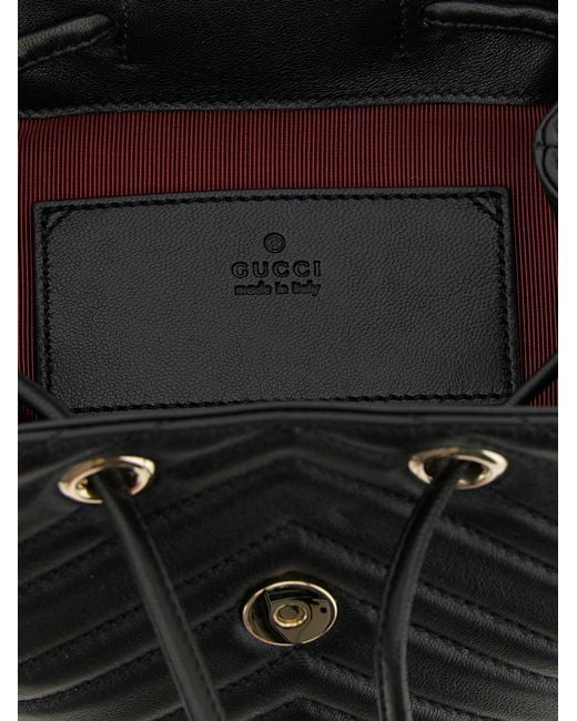 Gucci Black Lamb Leather Backpack