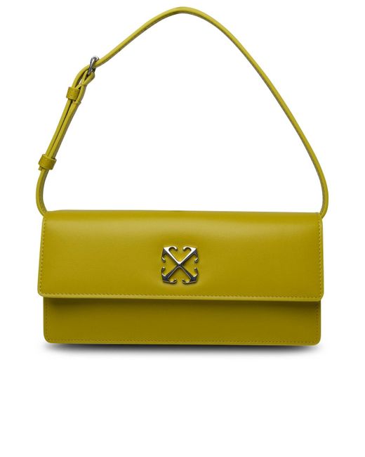 Off-White c/o Virgil Abloh Yellow Lime Leather Bag