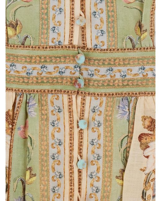 Zimmermann Natural Dress Roselight Linen