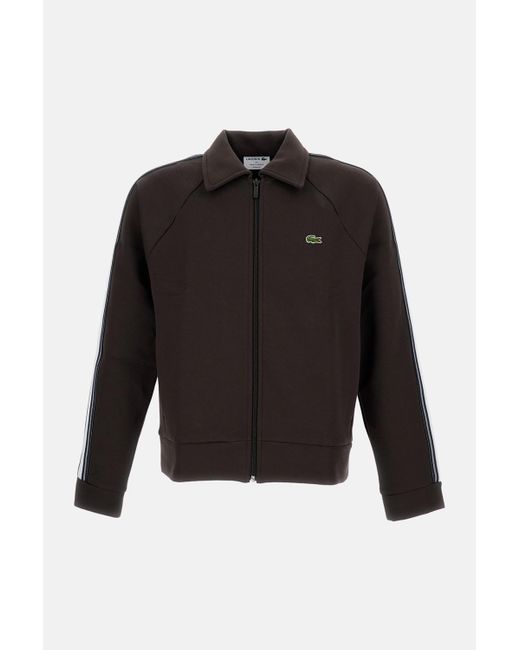Lacoste Black Zip-Up Sweatshirt for men