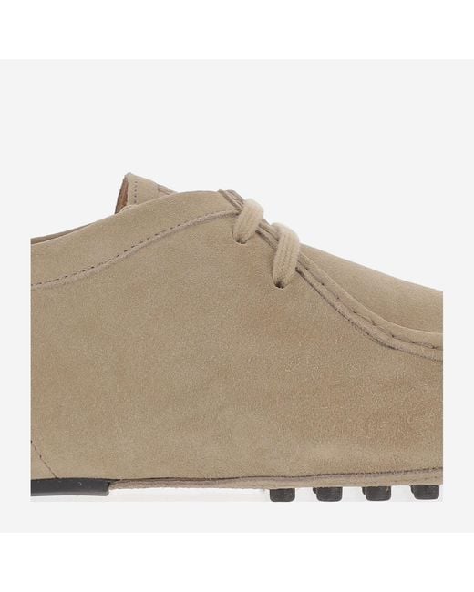 Tod's Natural Suede Loafers Calfskin for men