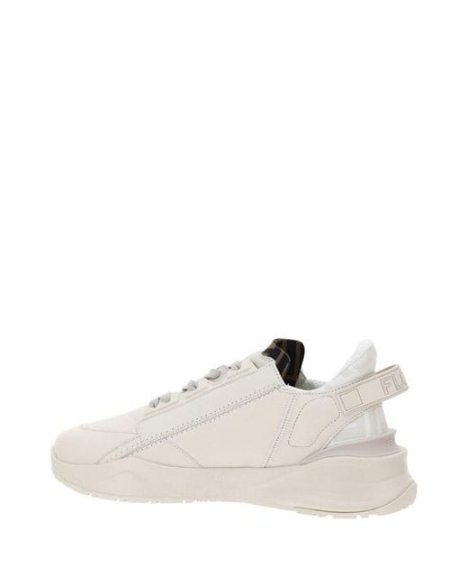 Fendi White Flow Running Sneakers for men
