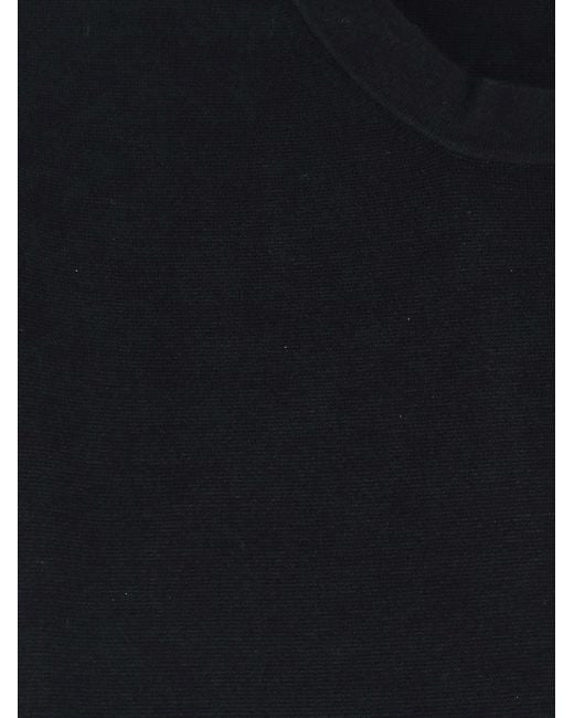 Hevò Black Sweater Crewneck Viscose Blend for men