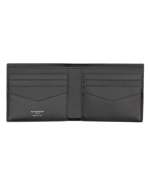 Givenchy Black Leather Wallet Calf & Purses for men