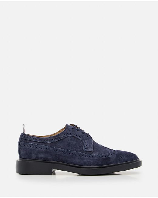 Thom Browne Blue Leather Classic Longwing for men