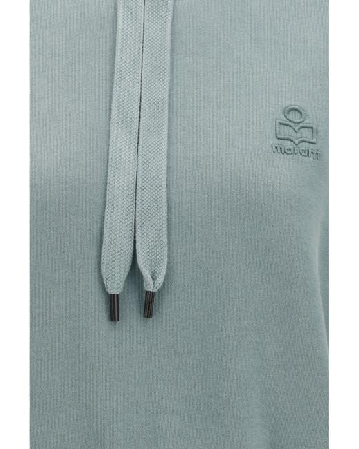 Isabel Marant Green Hoodie Salmy Logo Cotton Sweatshirts