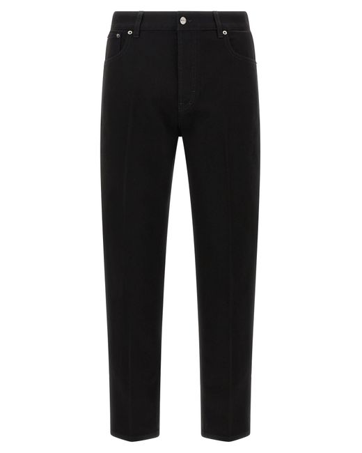 Gucci Black 'morsetto' Cropped Jeans for men