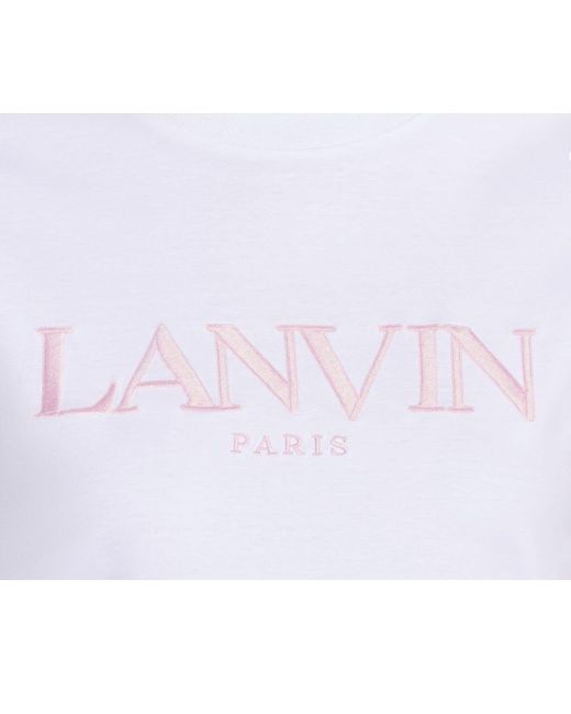 Lanvin White Cotton T-Shirt