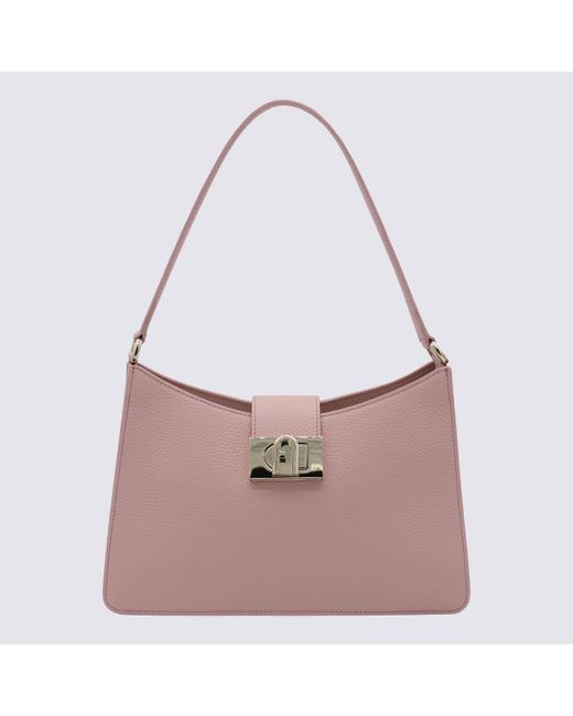 Furla Pink Leather 1927 M Shoulder Bag