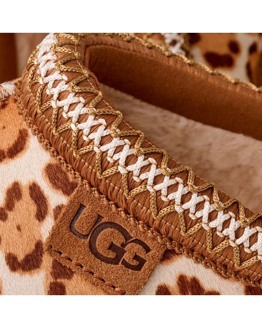 Ugg Brown Mules Tazman Plains Leather