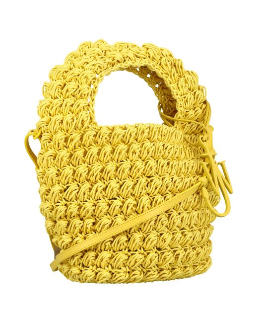 J.W. Anderson Yellow Popcorn Basket Bag