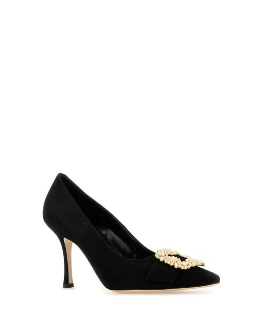 Manolo Blahnik Black Heeled Shoes