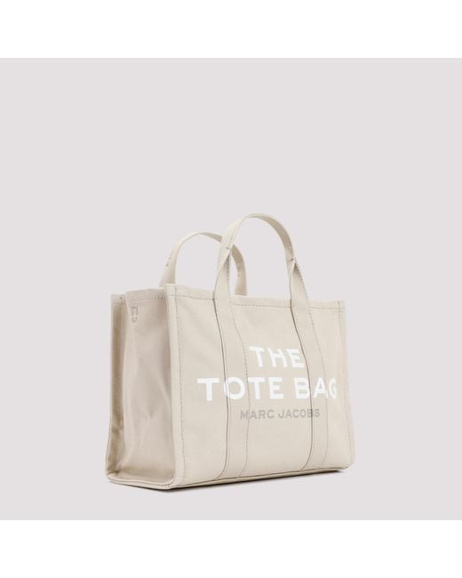 Marc Jacobs White The Medium Tote Cotton Bag