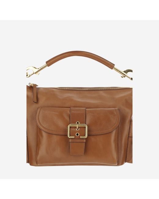 Chloé Brown Leather Camera Bag Buffalo Shoulder