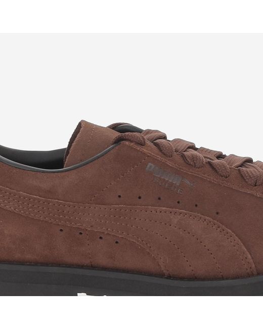 PUMA Brown Trainers Suede Leather