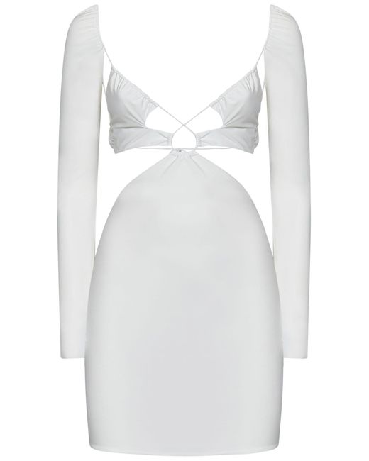 Amazuìn White Azhar Mini Dress